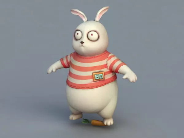 Rabbit Cartoon Character 3d model Rabbit Cartoon Character 3d model