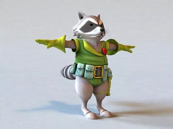 Angel Warrior Girl Character 3d model