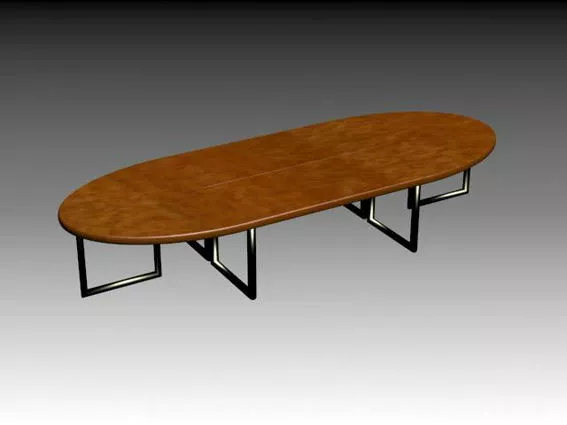 Racetrack Conference Table 3d model Racetrack Conference Table 3d model