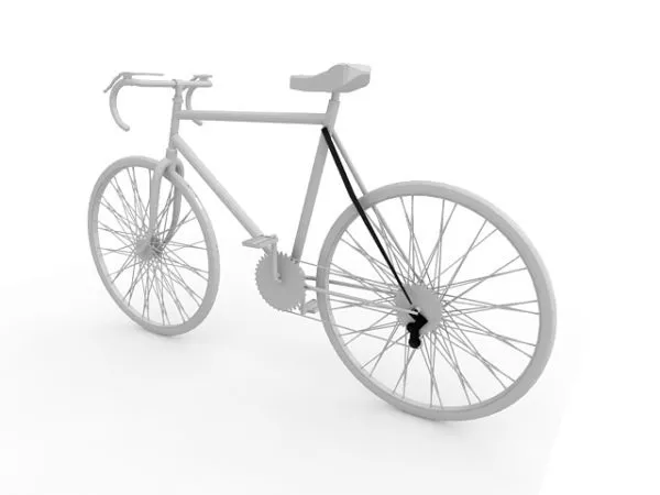 Simple City Bicycle 3d model