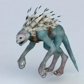 Rage Monkey Blue 3d model