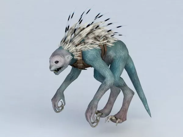 Rage Monkey Blue 3d model Rage Monkey Blue 3d model