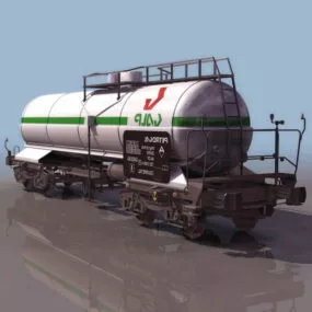 Rail Tank Car 3d model