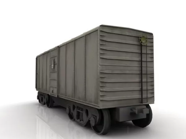 Abandoned Train Scene 3d model