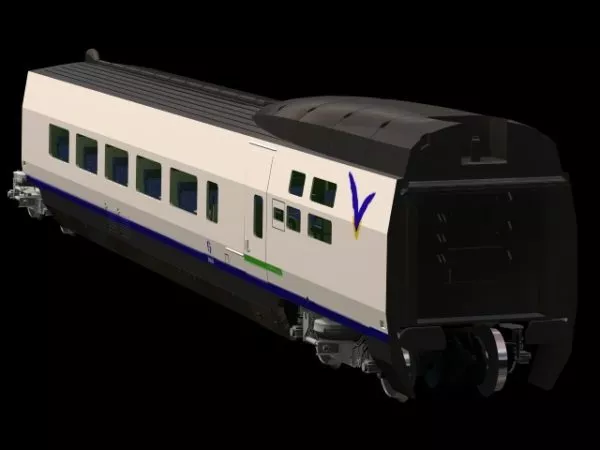 Maglev Train Transport 3d model