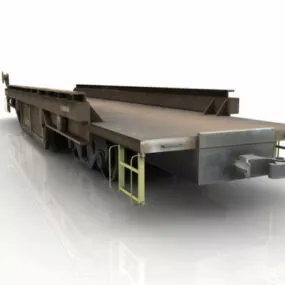 Railroad Flatcar 3d model