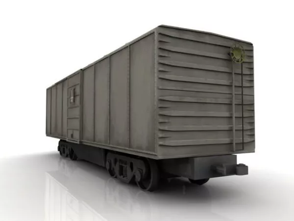 Steam Train With Railway 3d model