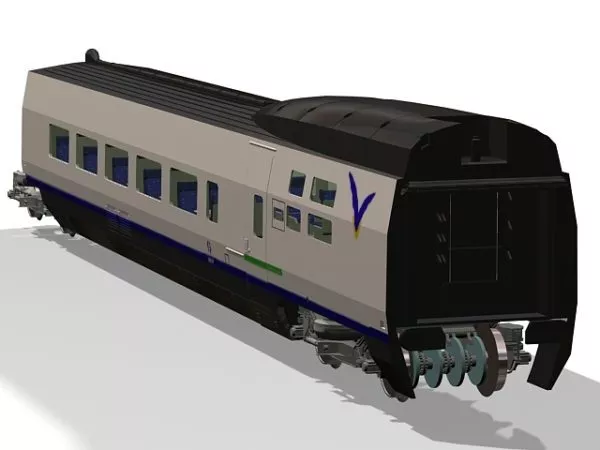 Abandoned Train Scene 3d model