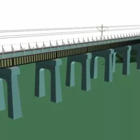 Railway Bridge 3d model