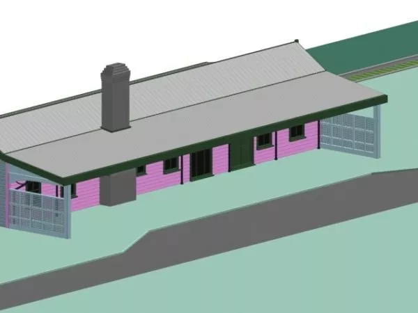 Railway Freight Station 3d model Railway Freight Station 3d model