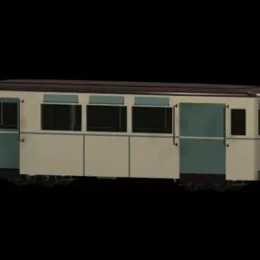 Railway Passenger Car 3d model