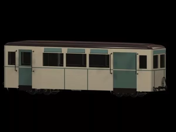 Railway Passenger Car 3d model Railway Passenger Car 3d model