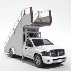 Ram 2500 Passenger Boarding Stairs 3d model