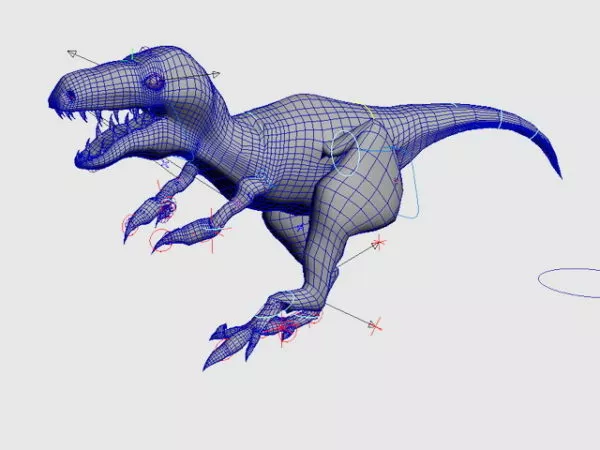 Raptor Dinosaur Rig Animation 3d model Raptor Dinosaur Rig Animation 3d model