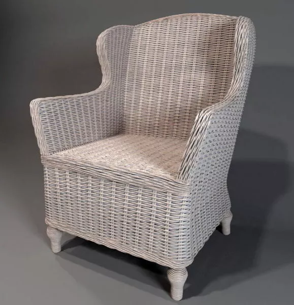 Rattan Armchair Furniture 3d model Rattan Armchair Furniture 3d model