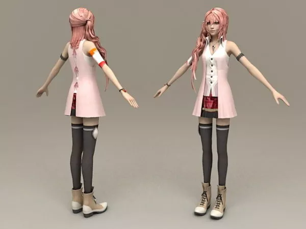 Realistic Girl Character 3d model Realistic Girl Character 3d model