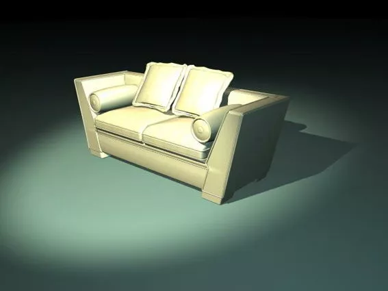 Reclining Loveseat 3d model Reclining Loveseat 3d model