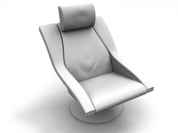 Reclining Scoop Chair 3d model Reclining Scoop Chair 3d model