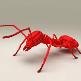 Red Ant Statue Animal 3d model