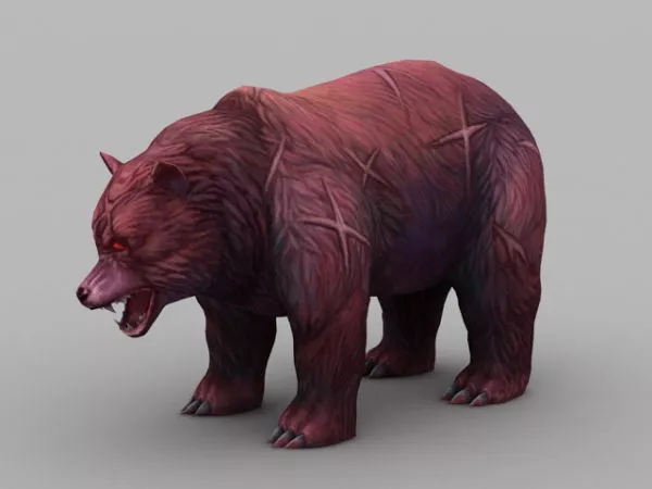 Red Bear 3d model Red Bear 3d model