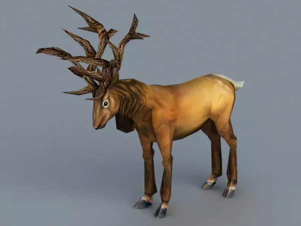 Red Deer Stag 3d model Red Deer Stag 3d model
