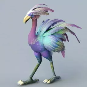 Red Hawkstrider Rig 3d model