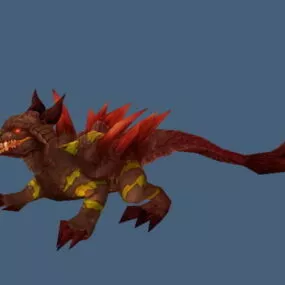 Red Warp Stalker 3d model