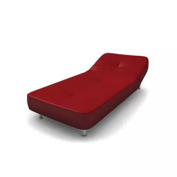 Red Adjustable Single Bed 3d model Red Adjustable Single Bed 3d model