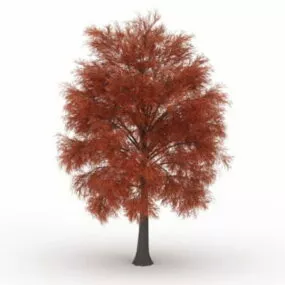 Red Coniferous Tree 3d model
