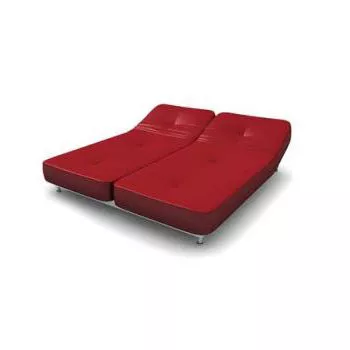 Red Day Bed 3d model Red Day Bed 3d model