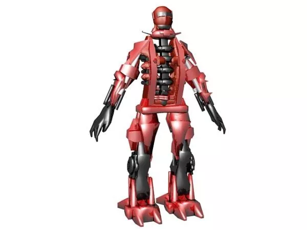 Red Robot Guards Character 3d model Red Robot Guards Character 3d model