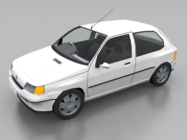 Renault 5 Turbo Hatchback 3d model Renault 5 Turbo Hatchback 3d model