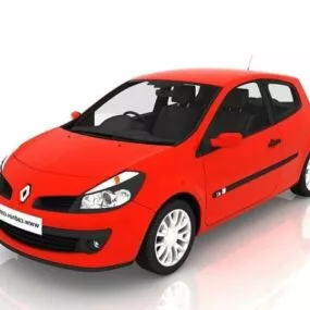 Renault Clio Supermini Car 3d model