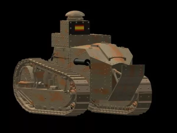 Renault Ft-17 Light Tank 3d model Renault Ft-17 Light Tank 3d model
