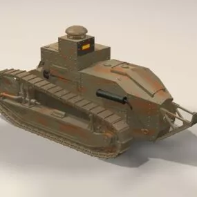 Renault Ft-17 Tank 3d model