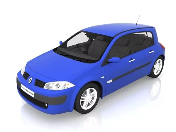 Renault Megane Small Family Car 3d model Renault Megane Small Family Car 3d model