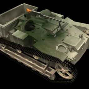 Renault Ue Chenillette Armoured Carrier 3d model