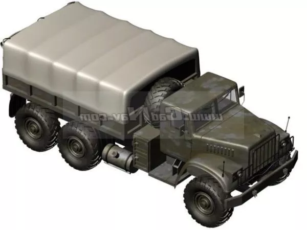 Renova Kraz 255b Truck 3d model Renova Kraz 255b Truck 3d model