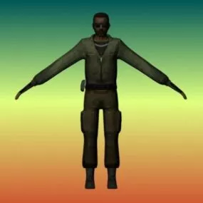 Soldier Resident Evil Character 3d model