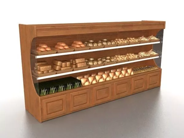Retail Bakery Bread Display 3d model Retail Bakery Bread Display 3d model