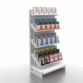 Retail Book Display Rack 3d model