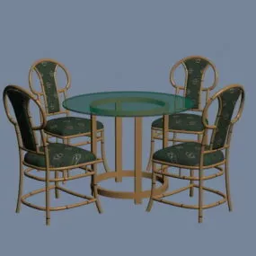 Retro Dining Sets 3d model