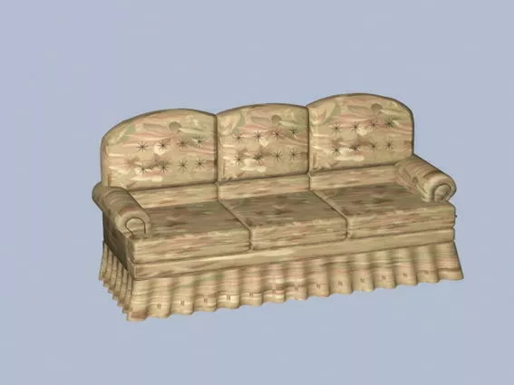 Retro Sofa 3d model Retro Sofa 3d model