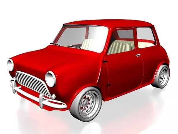 Retro Style Mini Car 3d model Retro Style Mini Car 3d model