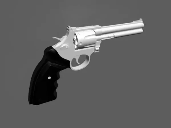 Revolver Gun 3d model Revolver Gun 3d model