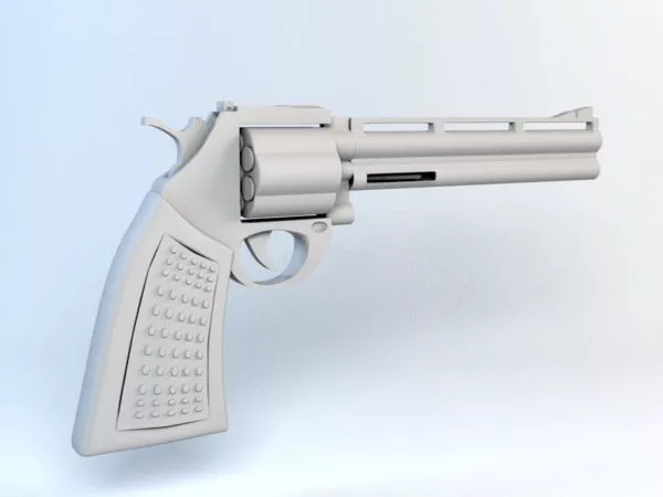 Revolver Handgun 3d model Revolver Handgun 3d model