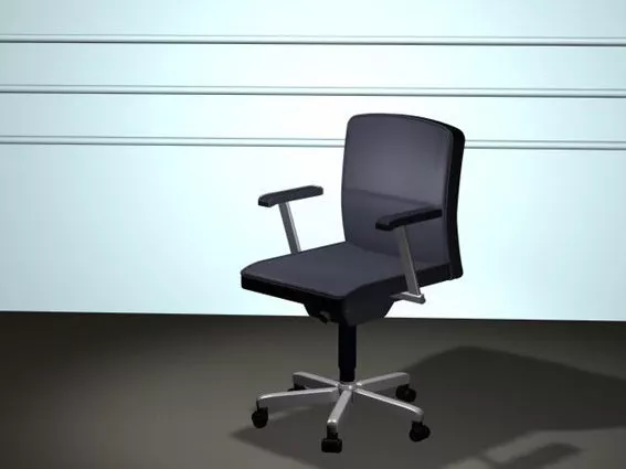 Revolving Staff Chair 3d model Revolving Staff Chair 3d model