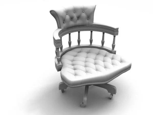 Revolving Windsor Chair 3d model Revolving Windsor Chair 3d model