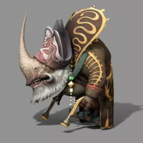 Rhino Man Chief 3d model