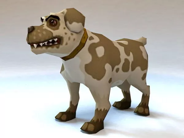 Rigged Cartoon Dog Animation 3d model Rigged Cartoon Dog Animation 3d model